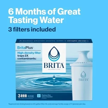Brita Plus BPA-Free Water Filter - 3 Pack