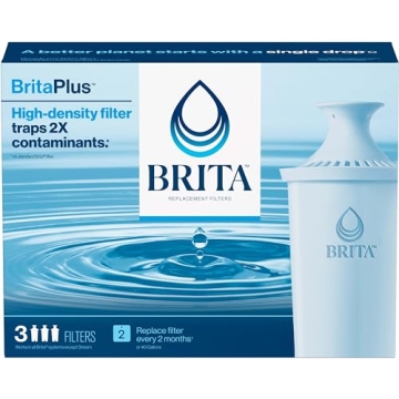 Brita Plus BPA-Free Water Filter - 3 Pack