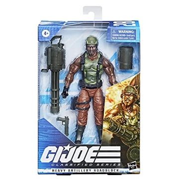 G.I. Joe Classified Series Heavy Artilery Roadblock Action Figure 28 Collectible Premium Toy 6-Inch-...