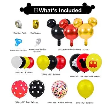 PYCALOW Mickey 2nd Birthday Party Decorations Kit