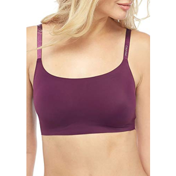 Calvin Klein Women's Invisibles Comfort Seamless Adjustable Skinny Strap Bralette Bra
