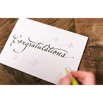 PILOT Enso Artful Writing Collection Lettering Pens, Black Ink, Set of 3 (1mm, 2mm, 3mm) Porous Point Pens (12034)