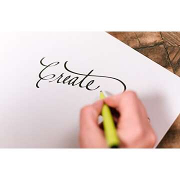 PILOT Enso Artful Writing Collection Lettering Pens, Black Ink, Set of 3 (1mm, 2mm, 3mm) Porous Point Pens (12034)