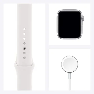 Apple Watch Series 6 40mm Silver White Sport Band