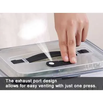 Fruit Storage Containers for Fridge with vent holes and handle，Airtight Food Storage Containers Keep Fruits, Vegetables, Berry, Meat Fresh longer,BPA-free Fridge Storage Container with Lid (3 Pack)