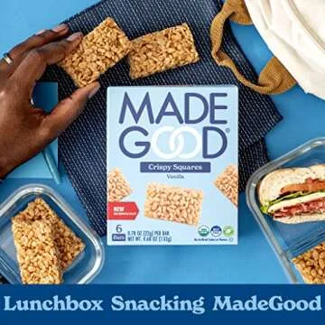 MadeGood Vanilla Crispy Squares Gluten Free Snacks