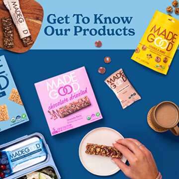 MadeGood Crispy Squares, Vanilla (36 Count) Gluten Free Snacks