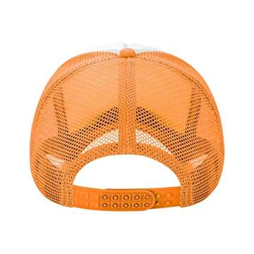 Sun Caps Fishing Hat Unisex Orange for Outdoor Fun
