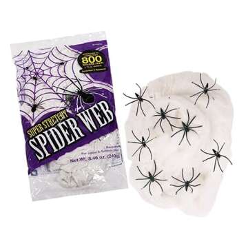 Kangaroo Halloween Decorations Outdoor, Indoor Spider Web, Spooky 800 sq. ft. Cobweb Halloween Patio...
