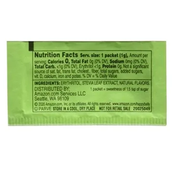 Happy Belly Zero Calorie Stevia Sweetener 1000 Pack