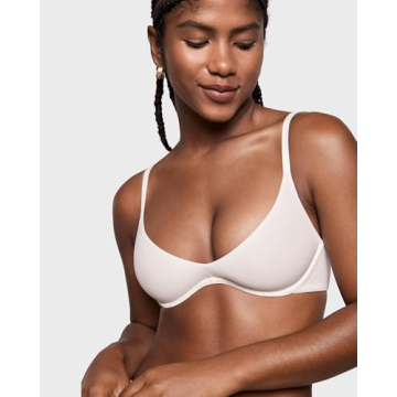 INLYRIC Inbarely Plus Plunge Bra Soft Supportive Coconut White