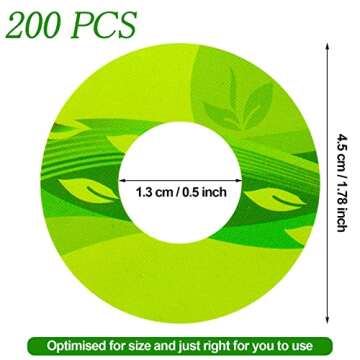 Jetec 200 Pieces Seed Pot Labels PVC Grow Baskets Stick Hydroponic Plant Label for Seedlings Seed St...