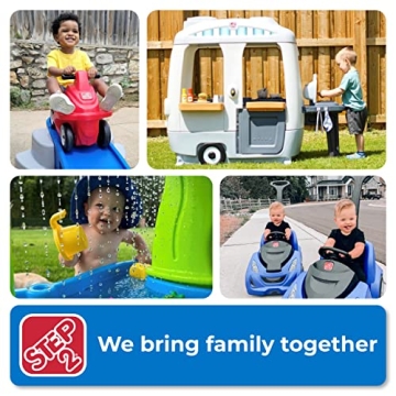 Step2 Up & Down Roller Coaster Kids Ride On Toy, Push Car, Indoor/Outdoor Playset, Made of Durable Plastic, Max Weight 50 lbs., For Toddlers 2-5 Years Old, Multicolor