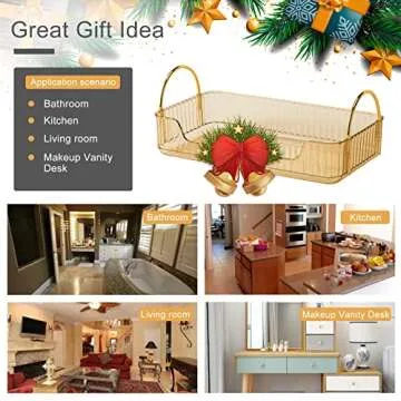 Buy INVSSENE Bathroom Countertop Organizer - Stylish & Functional