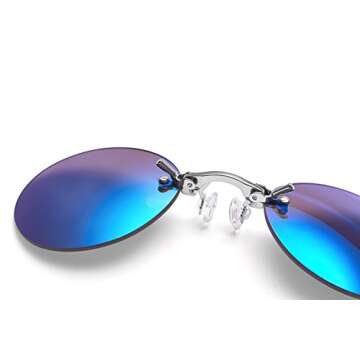 PROSOOL Retro Sunglasses 3 Pack - Unisex Clip-On Wear