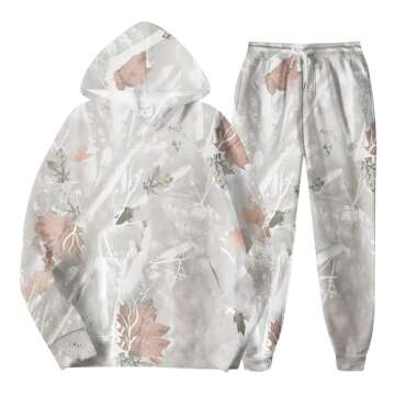 Camo Sweatsuits Set for Women - Trendy Comfort Outfit