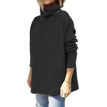 GUTPOINT Women's Turtleneck Oversized Sweater for 2023