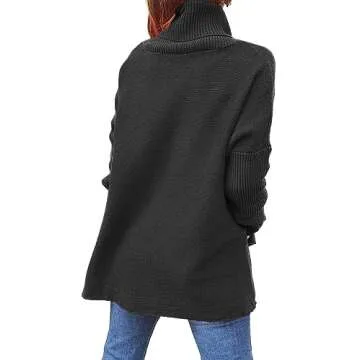 GUTPOINT Women's Turtleneck Oversized Sweater for 2023
