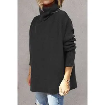 GUTPOINT Women's Turtleneck Oversized Sweater for 2023