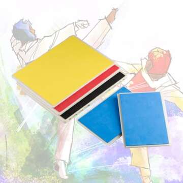 Aship Rebreakable Practice Boards, Martial Arts Taekwondo Karate Board for Breaking with ABS+EVA Thick Foam Reusable Punching Board for Adults and Kids Training - Blue