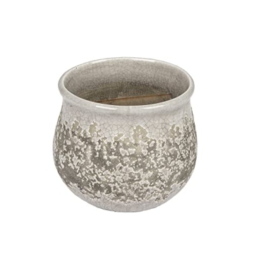 Creative Co-Op Distressed Grey Terracotta Planter for Any Decor