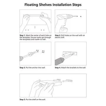 Mkono Floating Shelves Set of 3 for Elegant Home Decor