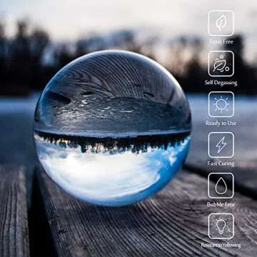 UV Resin - Crystal Clear Hard Type Glue Ultraviolet Curing Resin for DIY Jewelry Making Craft Decora...