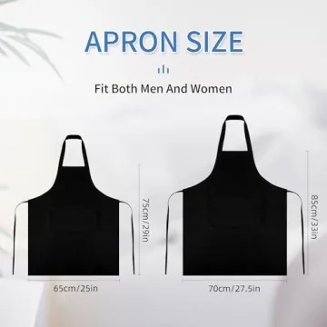 Durable Nymmoata Plain Bib Aprons for Creative Uses