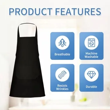 Durable Nymmoata Plain Bib Aprons for Creative Uses