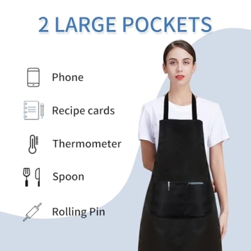 Durable Nymmoata Plain Bib Aprons for Creative Uses