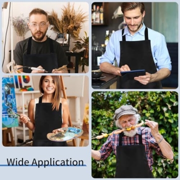 Durable Nymmoata Plain Bib Aprons for Creative Uses