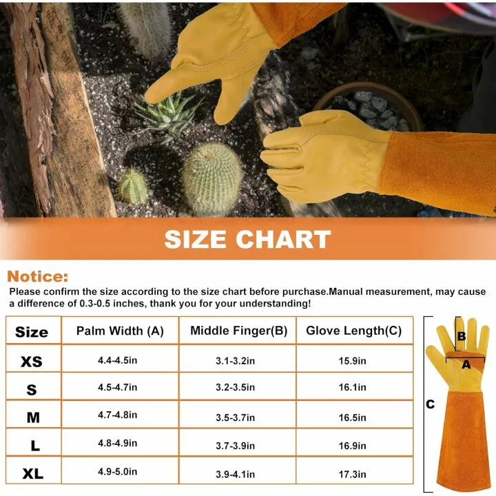 Thorn Proof Gardening Gloves for All Seasons