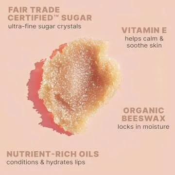 USDA Organic Vanilla Lip Scrub for Smooth Lips