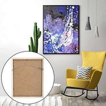 Blisstime Picture Hanging Kit - 100 Feet Stainless Steel Hanging Wire, 60 Pcs D Ring Picture Hangers with Screws and 60 Pcs Aluminum Crimping Loop Sleeve for Hanging Paintings Photos