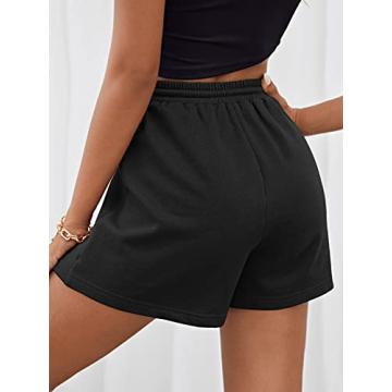 MakeMeChic Women's Casual Drawstring Waist Sweat Shorts