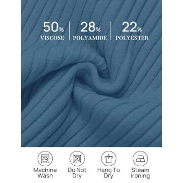 ZESICA Womens 2025 Ribbed Tank Tops Summer Sleeveless High Neck Casual Slim Fitted Basic Knit Shirts,Greyblue,Medium