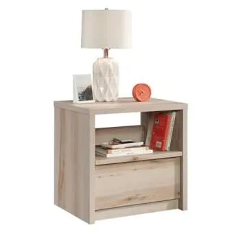 Sauder Harvey Park 1-Drawer Night Stand in Pacific Maple, Pacific Maple finish