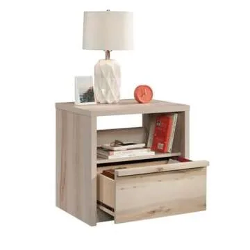 Sauder Harvey Park 1-Drawer Night Stand in Pacific Maple, Pacific Maple finish