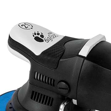 RUPES LHR21 Mark III BigFoot Random Orbital Polisher | Perfect for Working Large Surface Areas | Improved Efficiency | Electronic Speed Control Dial | Progressive Trigger