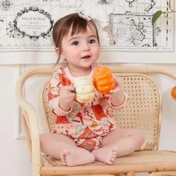 Adorable Halloween Baby Girl Romper Pumpkin Outfit 0-18 Months