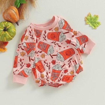 Adorable Halloween Baby Girl Romper Pumpkin Outfit 0-18 Months