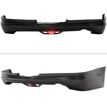 IKON MOTORSPORTS Rear Bumper Lip Compatible with 2005-2006 Acura RSX, PU Black Rear Lip Spoiler Splitter