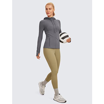 CRZ YOGA Women's Butterluxe Hooded Workout Jacket