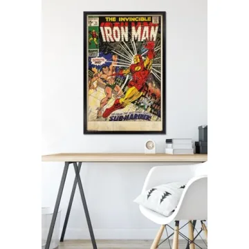 Trends International Iron Man Cover Wall Poster 24x36