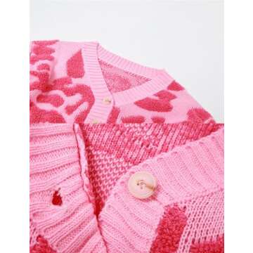 Perbai V Neck Button Down Y2K Cropped Cardigan for Women