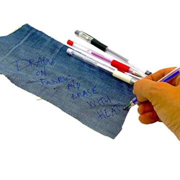 Madam Sew Heat Erasable Fabric Marking Pens for Sewing and Quilting | Fabric Markers for Sewing, Emb...
