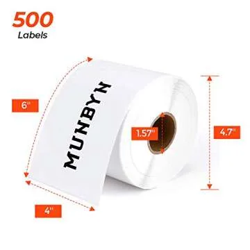 MUNBYN Direct Thermal Shipping Labels - 1000 Pcs Pack