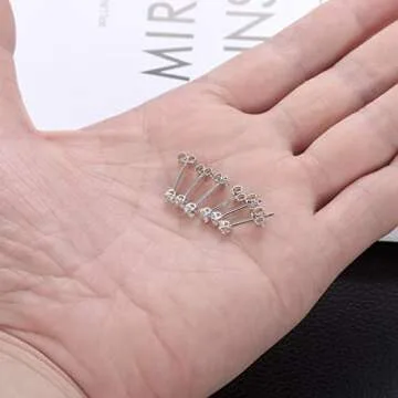 EPIRORA Sterling Silver Stud Earring Set for Men and Women