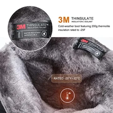 ALEADER Waterproof Winter Boots for Men Hiking Shoes