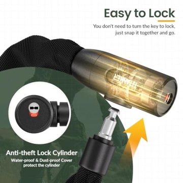 Titanker Heavy Duty 3ft Bicycle Lock for All Outdoor Use